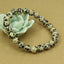Natural Dalmatian Jasper Gemstone 8mm Round Beads Stretch Bracelet 7inch Unisex