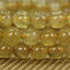 Natural Yellow Green Apatite Gemstone 6mm Round Beads Stretch Bracelet 7inch Unisex