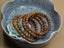 Angelstones Natural Tiger Skin Jasper Gemstone 6mm Round Beads Stretch Bracelet 7inch Unisex