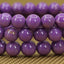 Natural A Grade Lavendar Phosphosiderite Gemstone 8mm Round Beads Stretch Bracelet 7inch Unisex