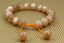 Angelstones Handmade Gemstone 10mm Red Sunstone Round Beads Adjustable Braided Macrame Tassels Chakra Reiki Bracelets 7-9 inch Unisex