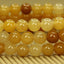 Angelstones Natural Multicolor Yellow Jade Gemstone 6mm Round Beads Stretch Bracelet 7inch Unisex