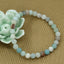 Natural Matt Multicolor Amazonite Gemstone 6mm Round Beads Stretch Bracelet 7inch Unisex