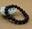 Natural Lava Gemstones Healing Power Crystal Elastic Stretch Beaded Bracelet 7inch Unisex,10mm Beads