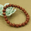 Synthetic Goldstone Gemstone 8mm Round Beads Stretch Bracelet 7inch Unisex