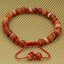 Natural Red Dream Agate Gemstone 6mm Round Beads Adjustable Braided Macrame Tassels Chakra Reiki Bracelets 7-9 inch Unisex