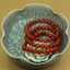 Angelstones Natural Red Blossom Agate 8mm Round Beads Stretch Bracelet 7inch Unisex