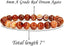 Natural Red Dream Agate Gemstone 8mm Round Beads Stretch Bracelet 7inch Unisex