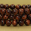 A Grade Red Tiger Eye Gemstones Healing Power Crystal Elastic Stretch Beaded Bracelet 7inch Unisex,10mm Beads