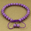 Angelstones Handmade Gemstone 6mm Lavendar PhosphosideriteRound Beads Adjustable Braided Macrame Tassels Chakra Reiki Bracelets 7-9 inch Unisex