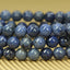 Angelstones Natural A Grade Dumortierite Gemstone 6mm Round Beads Stretch Bracelet 7inch Unisex