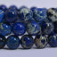 Royal Blue Sea Sediment Jasper Gemstone 8mm Round Beads Stretch Bracelet 7inch