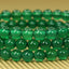 Natural A Grade Green Agate Gemstone 6mm Round Beads Stretch Bracelet 7inch Unisex