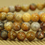 Angelstones Natural Crazy Lace Agate Gemstone 6mm Round Beads Stretch Bracelet 7inch Unisex