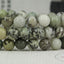 Natural Pine Turquoise Jsaper Gemstone 6mm Round Beads Stretch Bracelet 7inch Unisex
