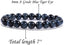 Natural A Grade Blue Tiger Eye Gemstone 8mm Round Beads Stretch Bracelet 7inch Unisex