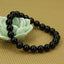 Natural Black Tourmaline Gemstone 8mm Round Beads Stretch Bracelet 7inch Unisex