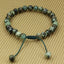 Angelstones Handmade Gemstone 6mm African Turquoise Round Beads Adjustable Braided Macrame Tassels Chakra Reiki Bracelets 7-9 inch Unisex