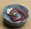 Multicolor Plated Red Agate Gem Semi Precious Gemstone 8mm Ball Beads Stretch Bracelet 7inch Unisex