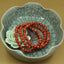 Natural Red Coral Gemstone 6mm Round Beads Stretch Bracelet 7inch Unisex
