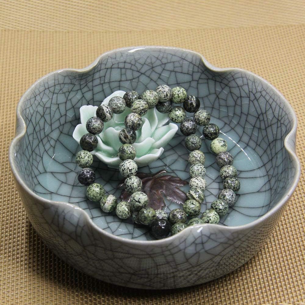 Pomergranite Gem Semi Precious Gemstone 8mm Ball Beads Stretch Bracelet 7inch Unisex