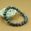 Natural A Grade Chrysocolla Gemstone 8mm Round Beads Stretch Bracelet 7inch Unisex
