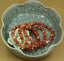 Natural Dream Red Agate Gemstone 6mm Round Beads Stretch Bracelet 7inch Unisex