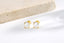 Angelstones 18K Gold Plated Sterling Silver Stud Earrings, Pearl Earrings for Women