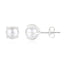 Angelstones 18K Gold Plated Sterling Silver Stud Earrings, Pearl Earrings for Women