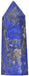 Natural Lapis Gemstone Healing Crystal Hexagonal Pointed Reiki Chakra Faceted Prism Wand Carved Stone Figurine Home Decor