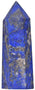 Natural Lapis Gemstone Healing Crystal Hexagonal Pointed Reiki Chakra Faceted Prism Wand Carved Stone Figurine Home Decor