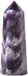 Natural African Amethyst Gemstone Healing Crystal Hexagonal Pointed Reiki Chakra Faceted Prism Wand Carved Stone Figurine Home Decor