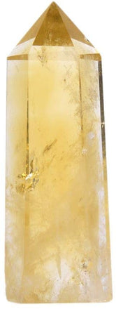 Natural Citrine Gemstone Healing Crystal Hexagonal Pointed Reiki Chakra Faceted Prism Wand Carved Stone Figurine Home Decor